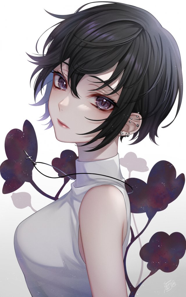【二次】ピアスをしてる女の子の画像　その３